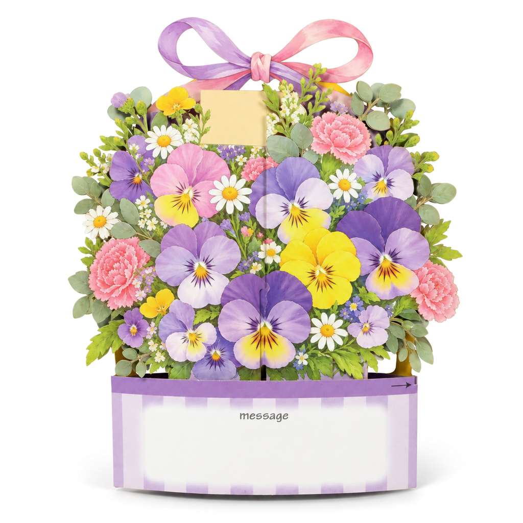 Lavender Garden Gift Box Pop-Up Card — product view 2