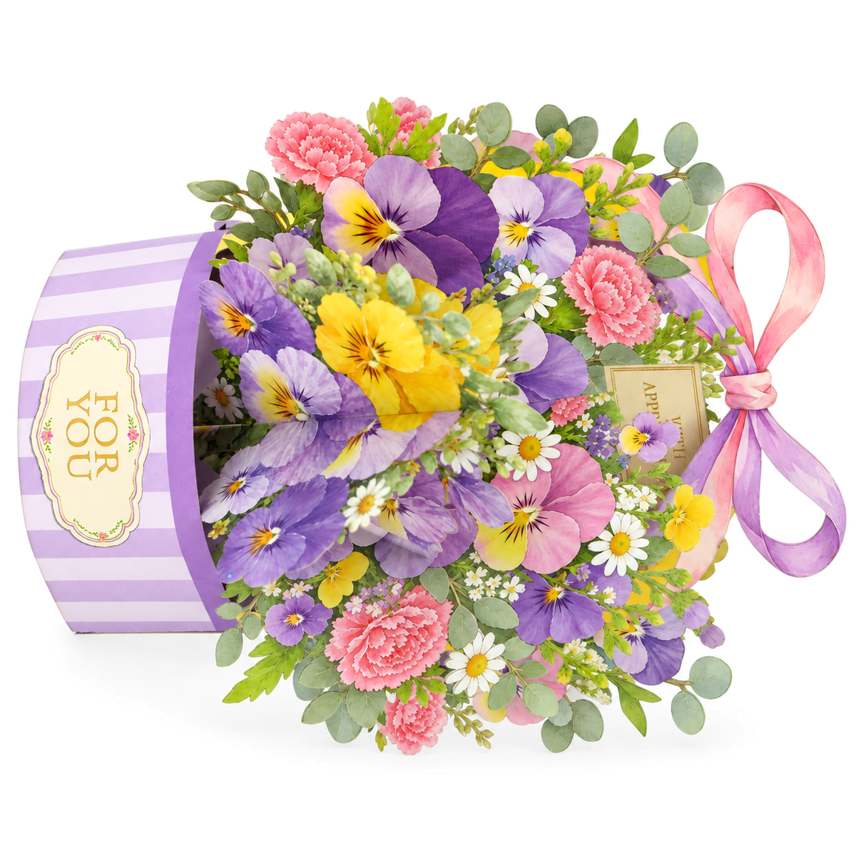 Lavender Garden Gift Box Pop-Up Card — product view 3