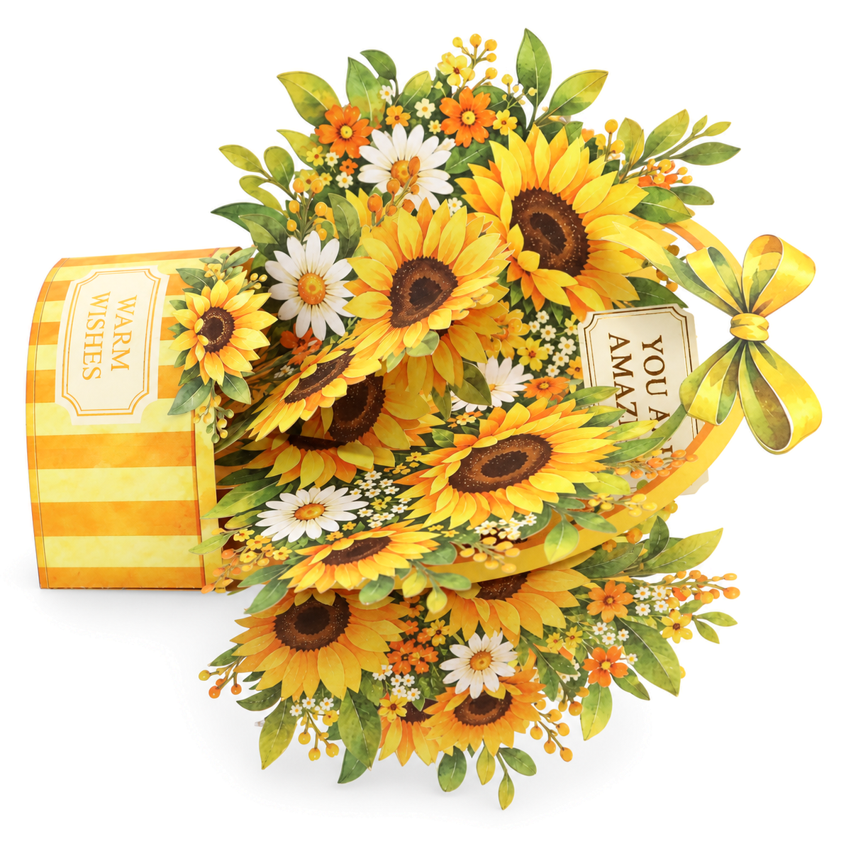 Sunflower Garden Gift Box Pop-Up Card — product view 4