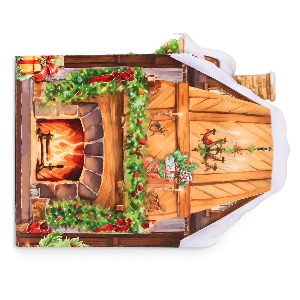 Christmas House Pop-Up Card — product view 2