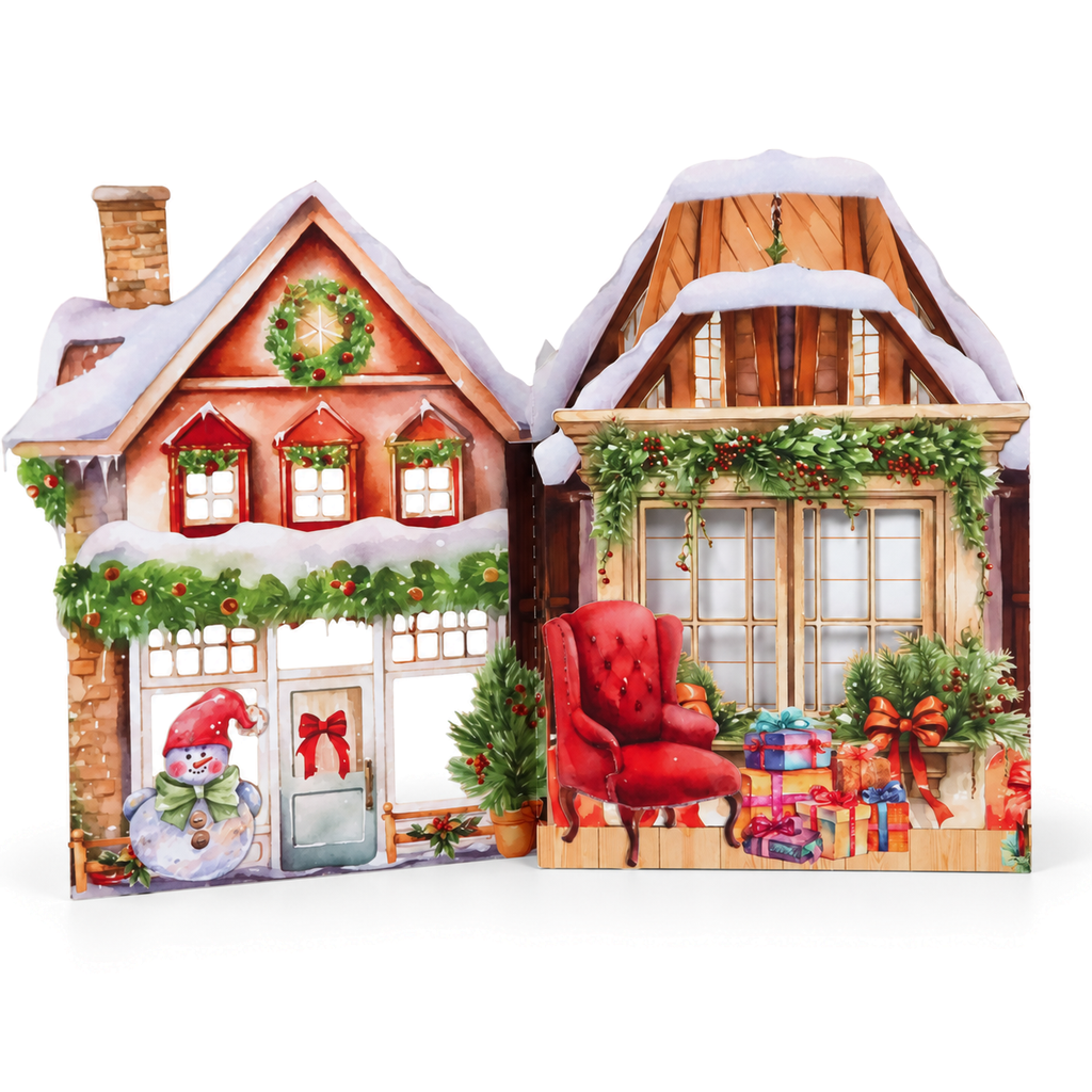 Christmas House Pop-Up Card — product view 3
