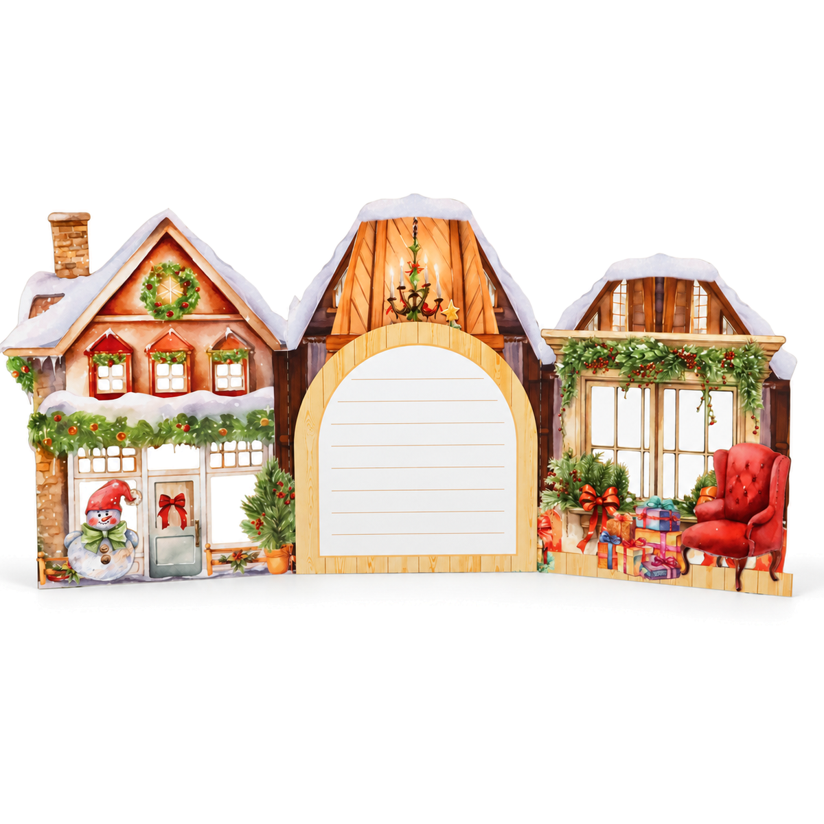 Christmas House Pop-Up Card — product view 4