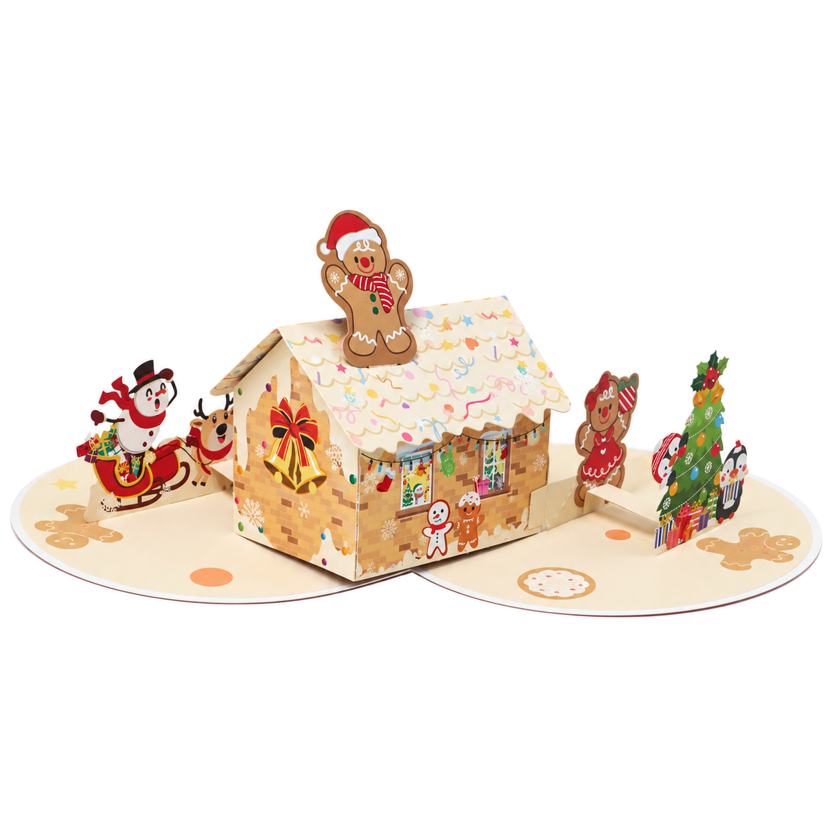 Gingerbread House Christmas Pop-Up Card — product view 5