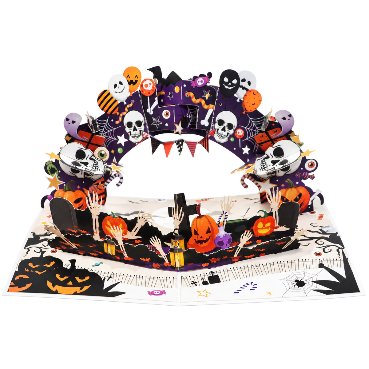 Purple Halloween Pop-Up Card — product view 3