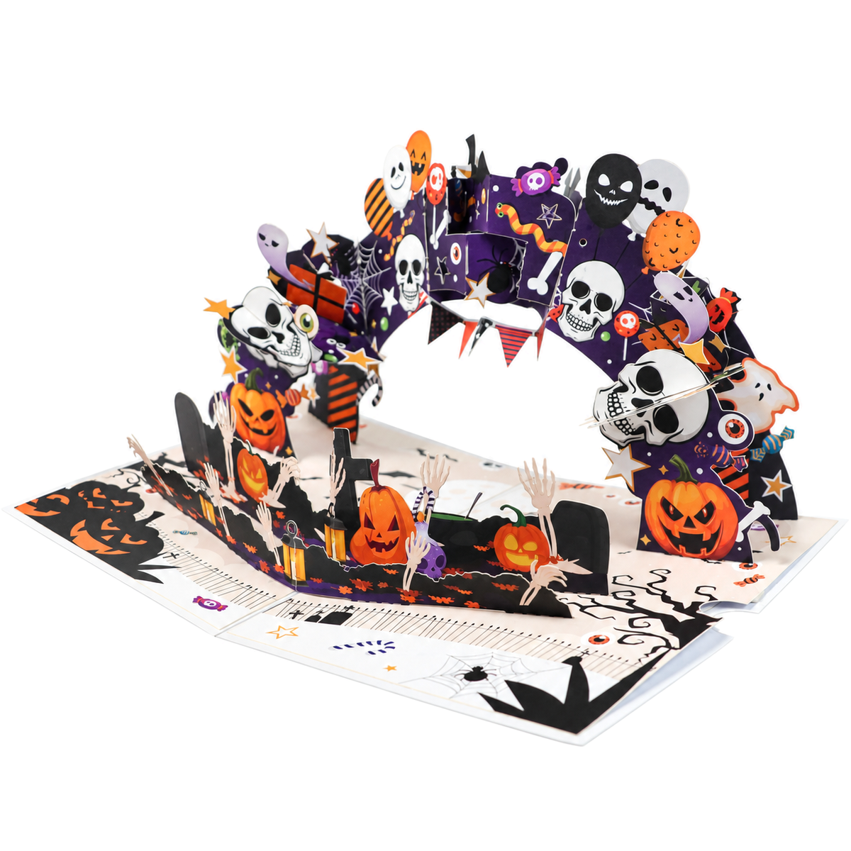 Purple Halloween Pop-Up Card — product view 4