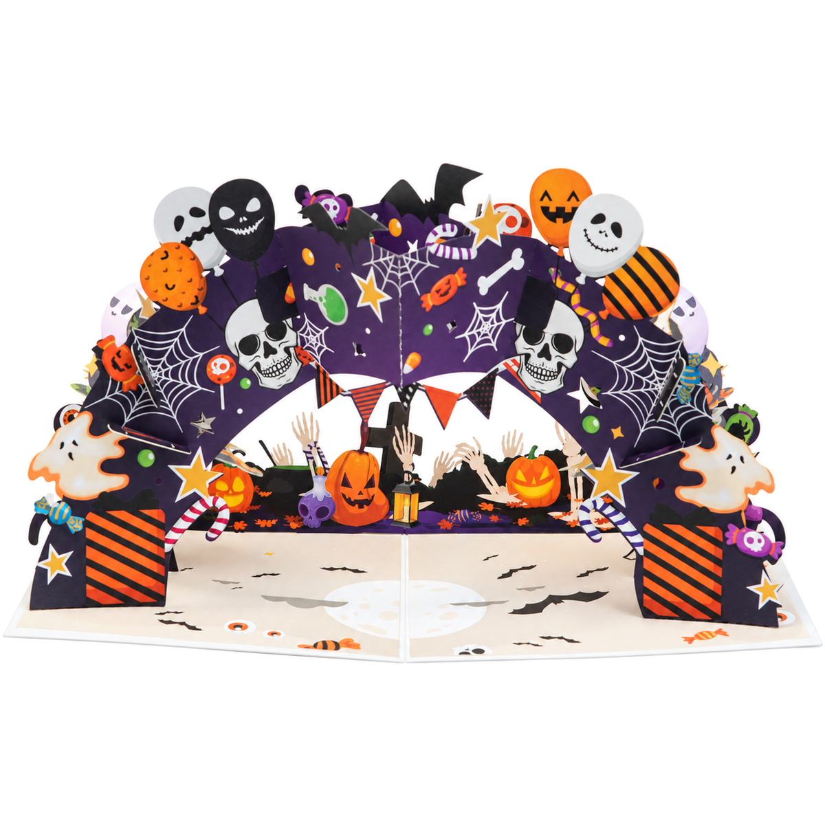 Purple Halloween Pop-Up Card — product view 5