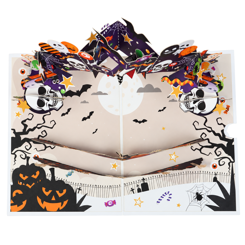 Purple Halloween Pop-Up Card — product view 6