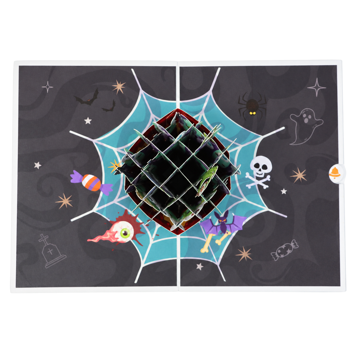 Spider Web Pop-Up Card — 3D pop-up card product view