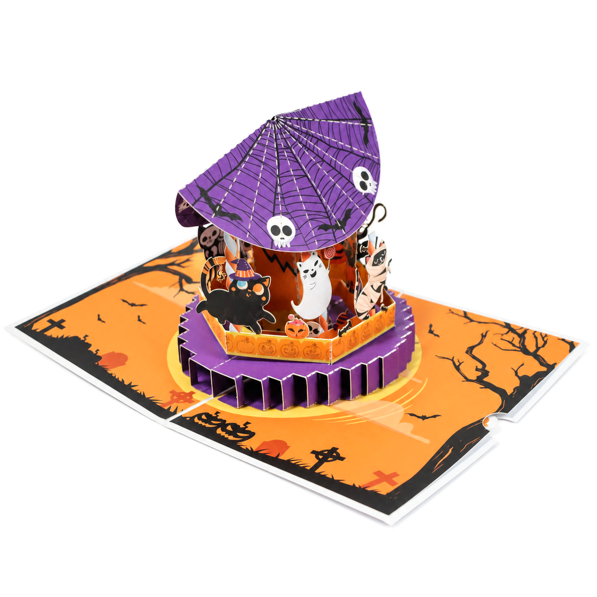 Witch Hat Pop-Up Card — 3D pop-up card product view