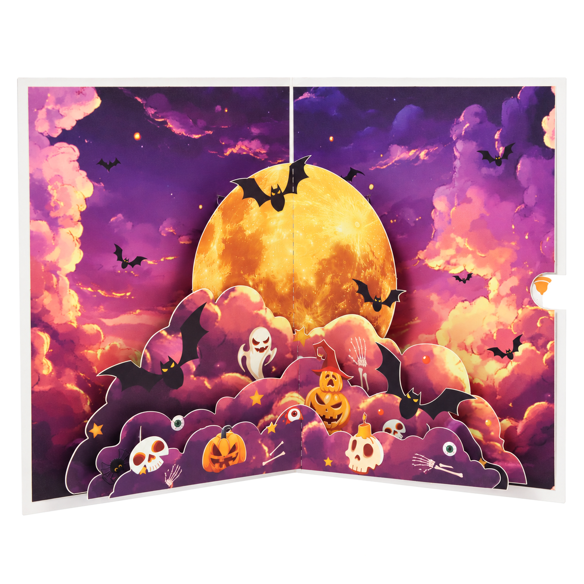 Happy Halloween Moon Pop-Up Card — product view 3