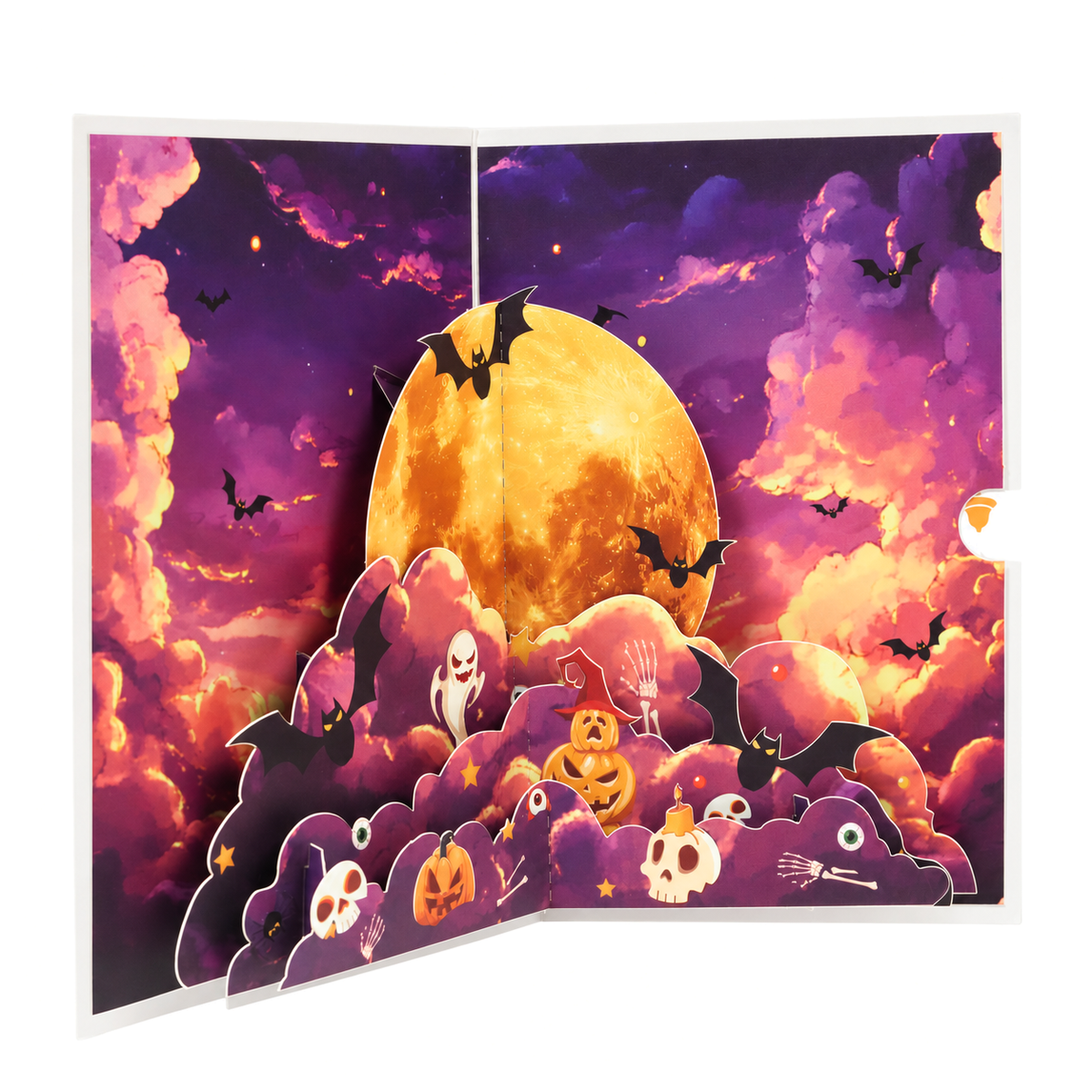 Happy Halloween Moon Pop-Up Card — product view 4