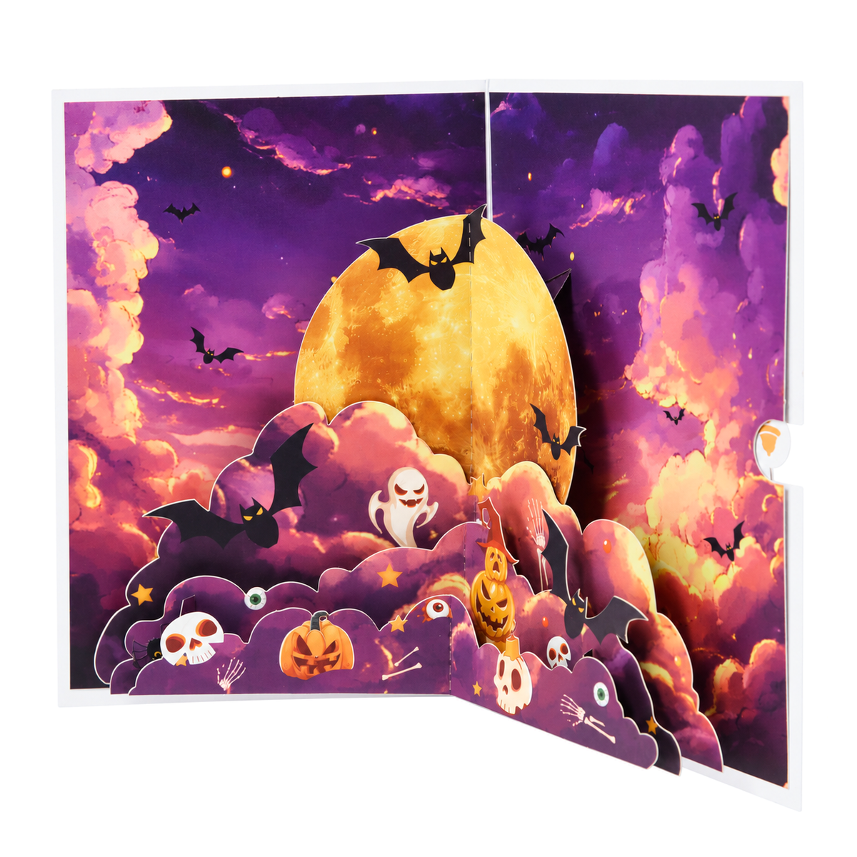 Happy Halloween Moon Pop-Up Card — product view 5