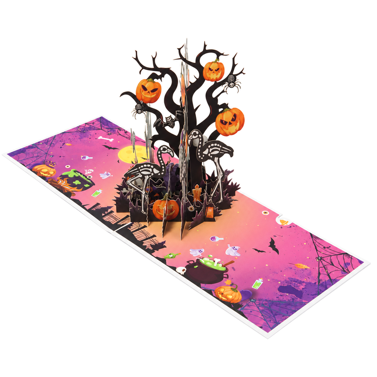 Witch and Bats Pop-Up Card — product view 2