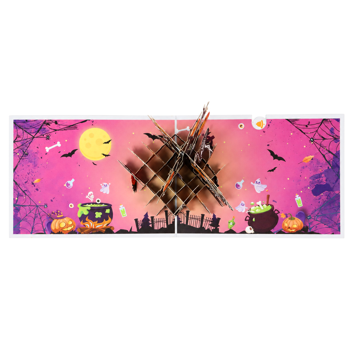 Witch and Bats Pop-Up Card — product view 5