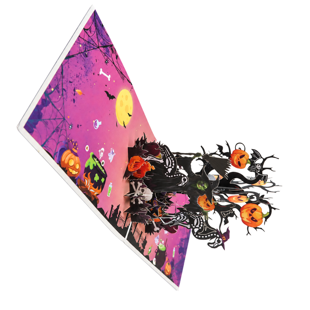 Witch and Bats Pop-Up Card — product view 6
