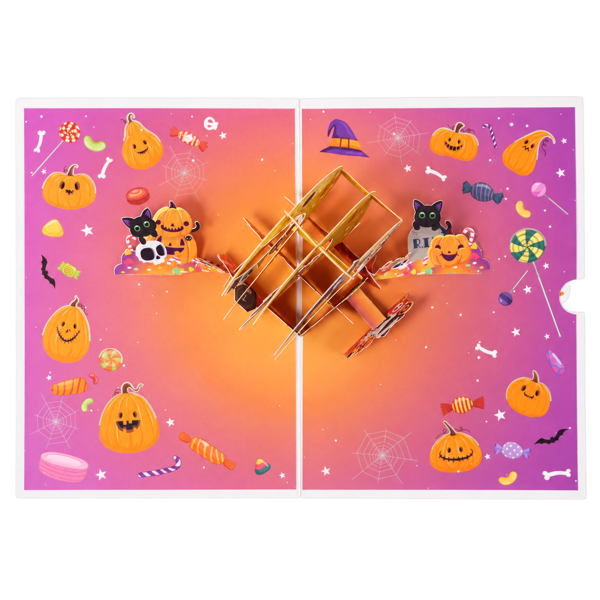 Halloween Moon Scene Pop-Up Card — product view 3