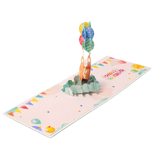 Birthday Balloons Pop-Up Card — product view 2