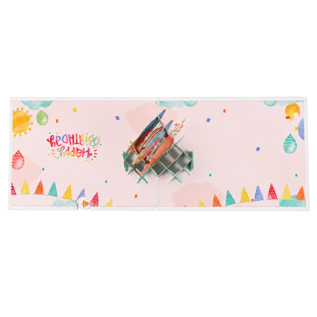 Birthday Balloons Pop-Up Card — product view 3