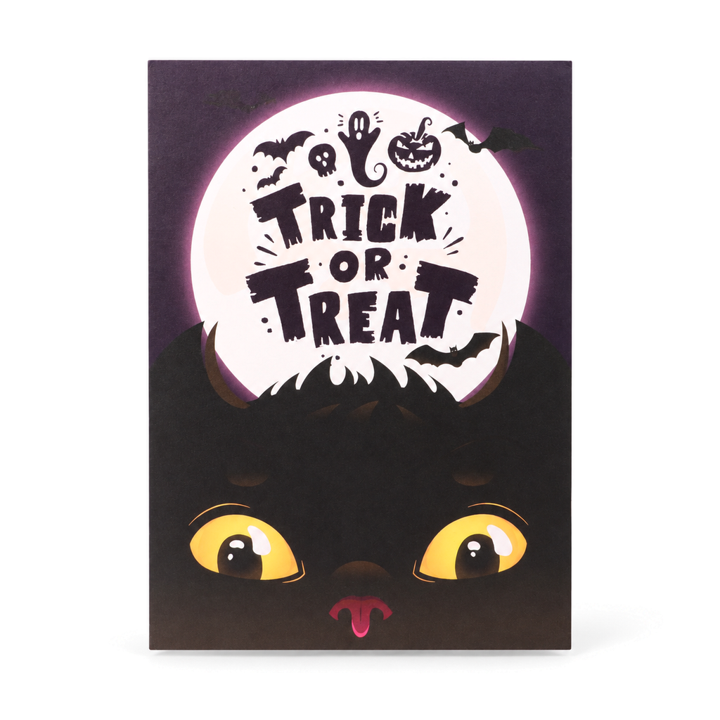 Trick-or-Treat Pop-Up Card — 3D pop-up card product view