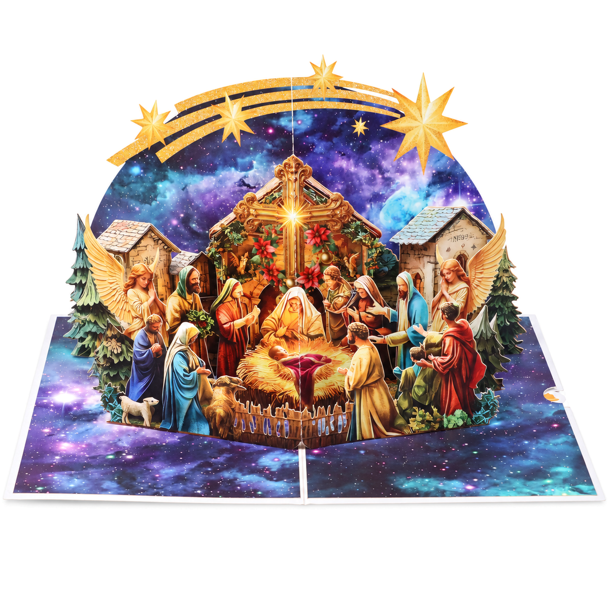Christmas Nativity Scene Pop-Up Card — product view 2