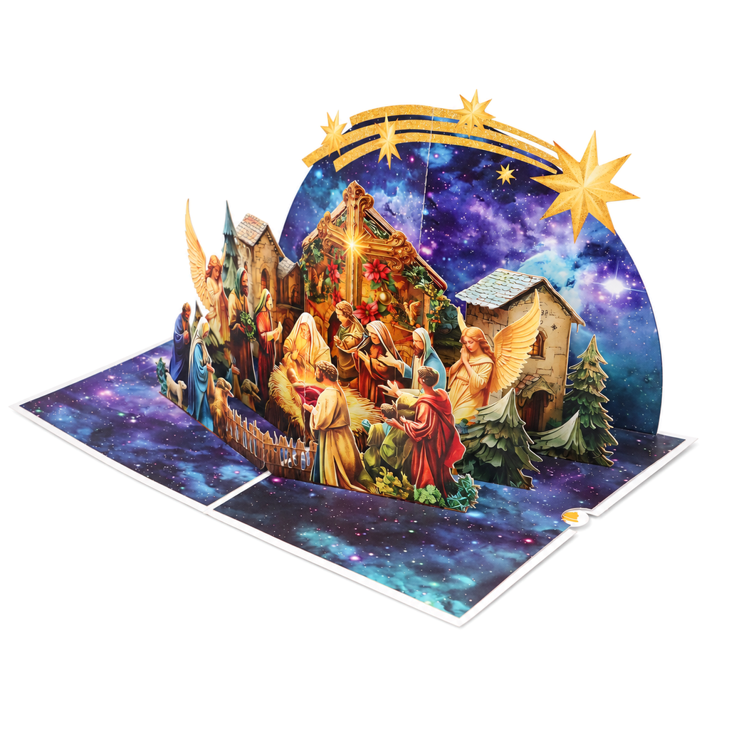Christmas Nativity Scene Pop-Up Card — product view 3
