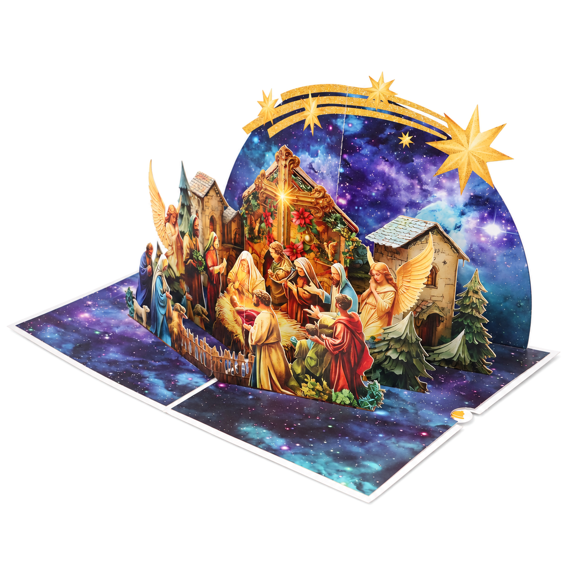 Christmas Nativity Scene Pop-Up Card — product view 3
