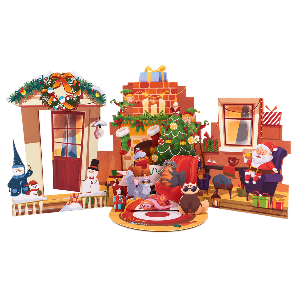 Halloween Black Cat Pop-Up Card — product view 9