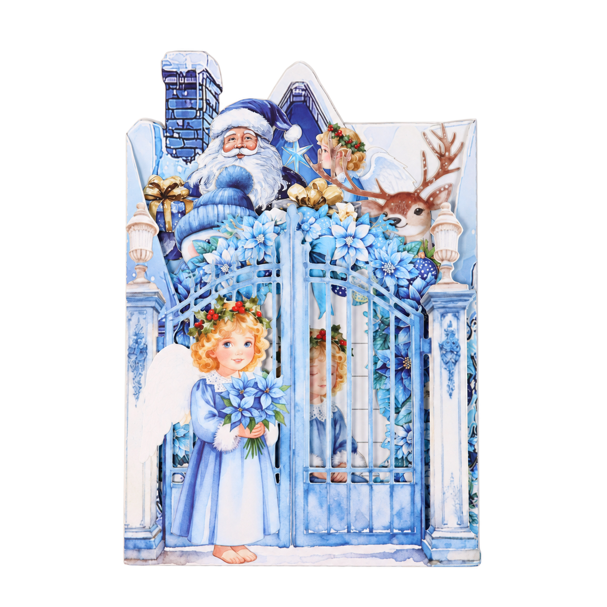 Halloween Bat Gate Pop-Up Card — 3D pop-up card product view