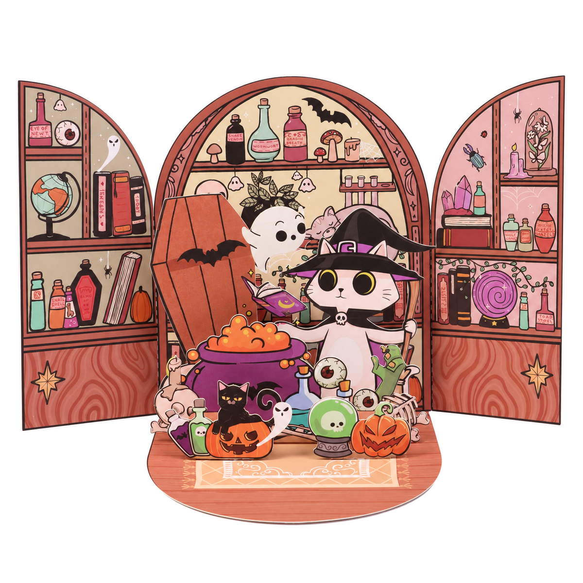 Merry Christmas Ribbon Pop-Up Card — product view 3