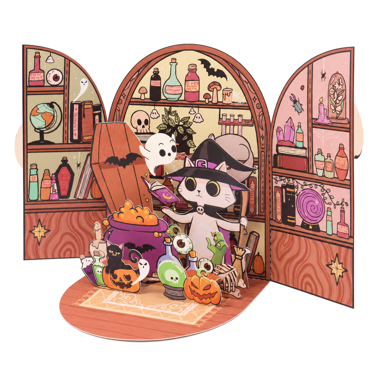 Merry Christmas Ribbon Pop-Up Card — product view 4