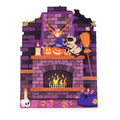 Halloween Fireplace Pop-Up Card — 3D pop-up card product view