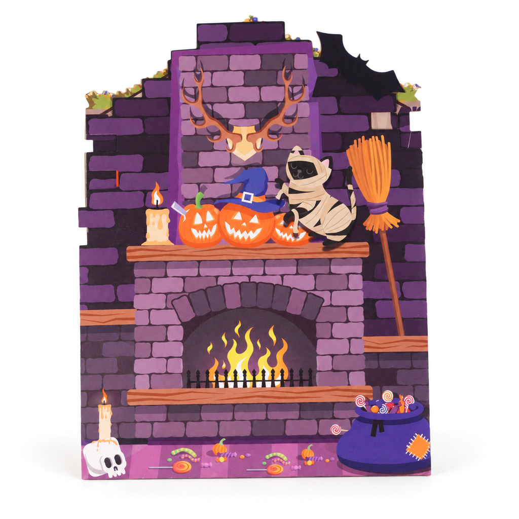 Halloween Fireplace Pop-Up Card — product view 2