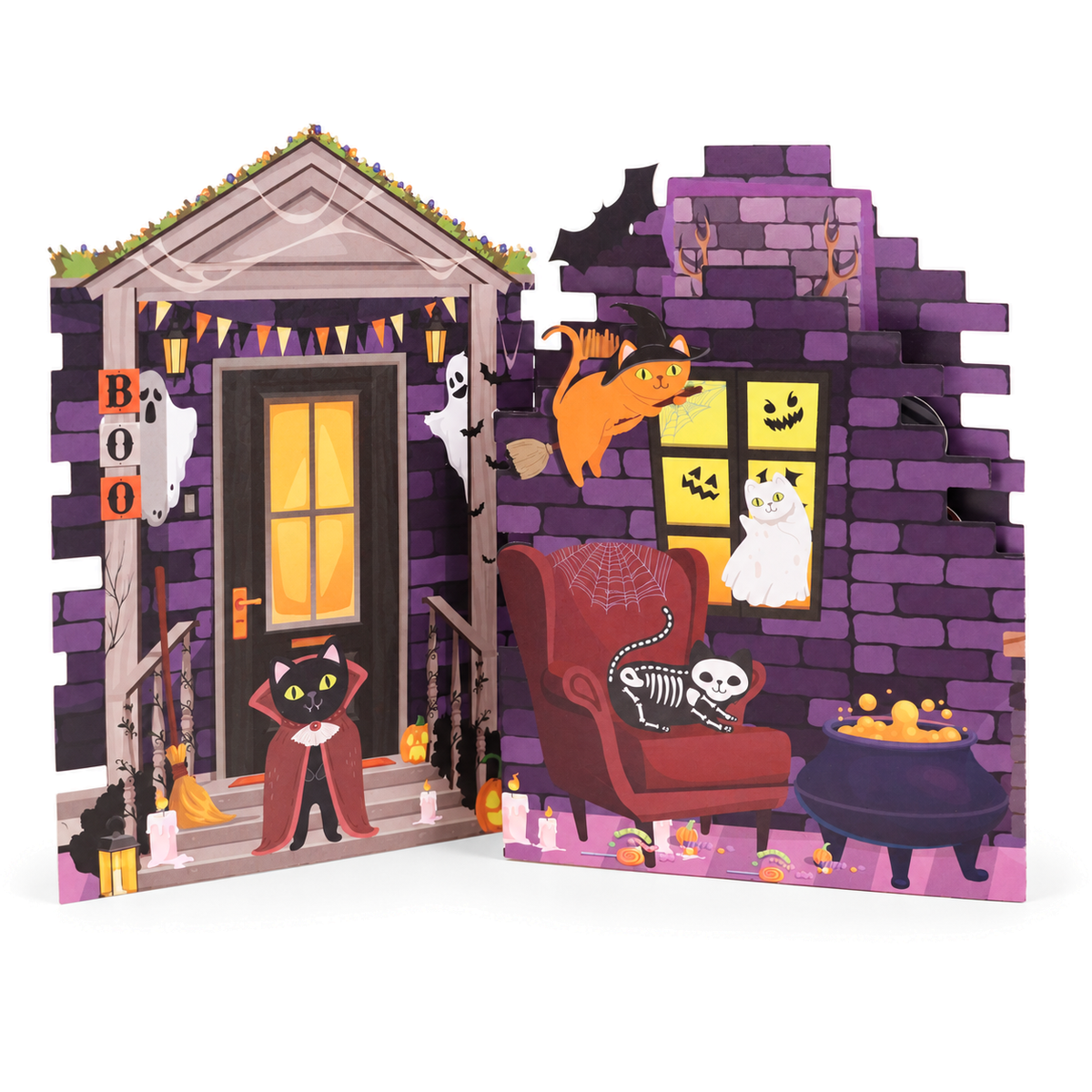 Halloween Fireplace Pop-Up Card — product view 3