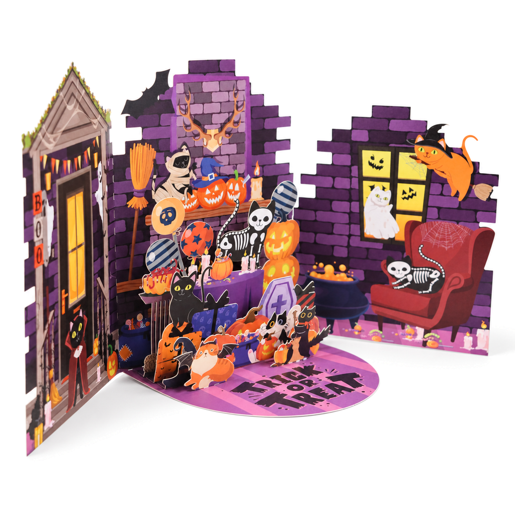 Halloween Fireplace Pop-Up Card — product view 5