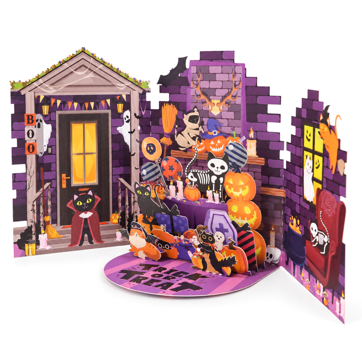 Halloween Fireplace Pop-Up Card — product view 6