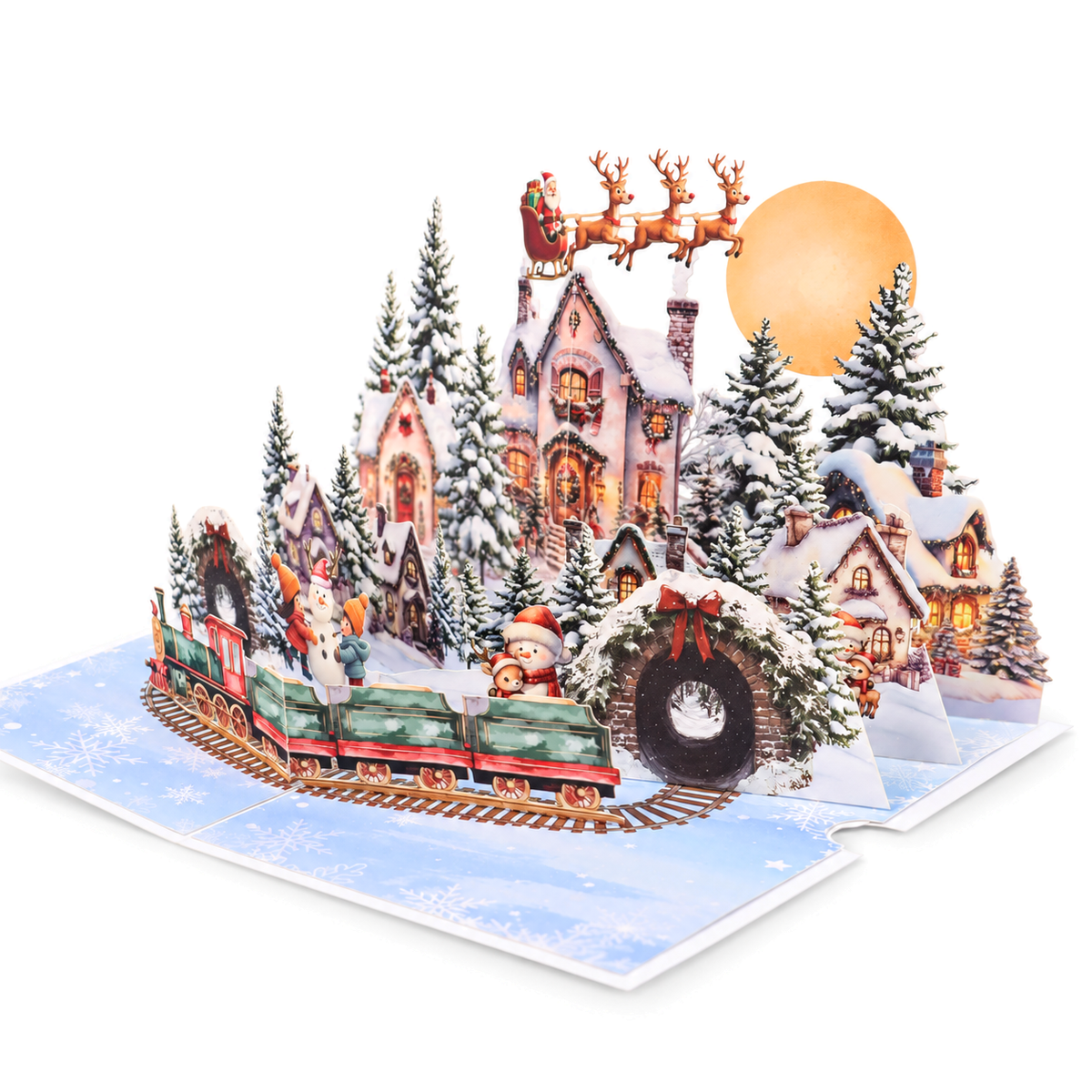 Snowy Christmas Village Pop-Up Card — product view 6