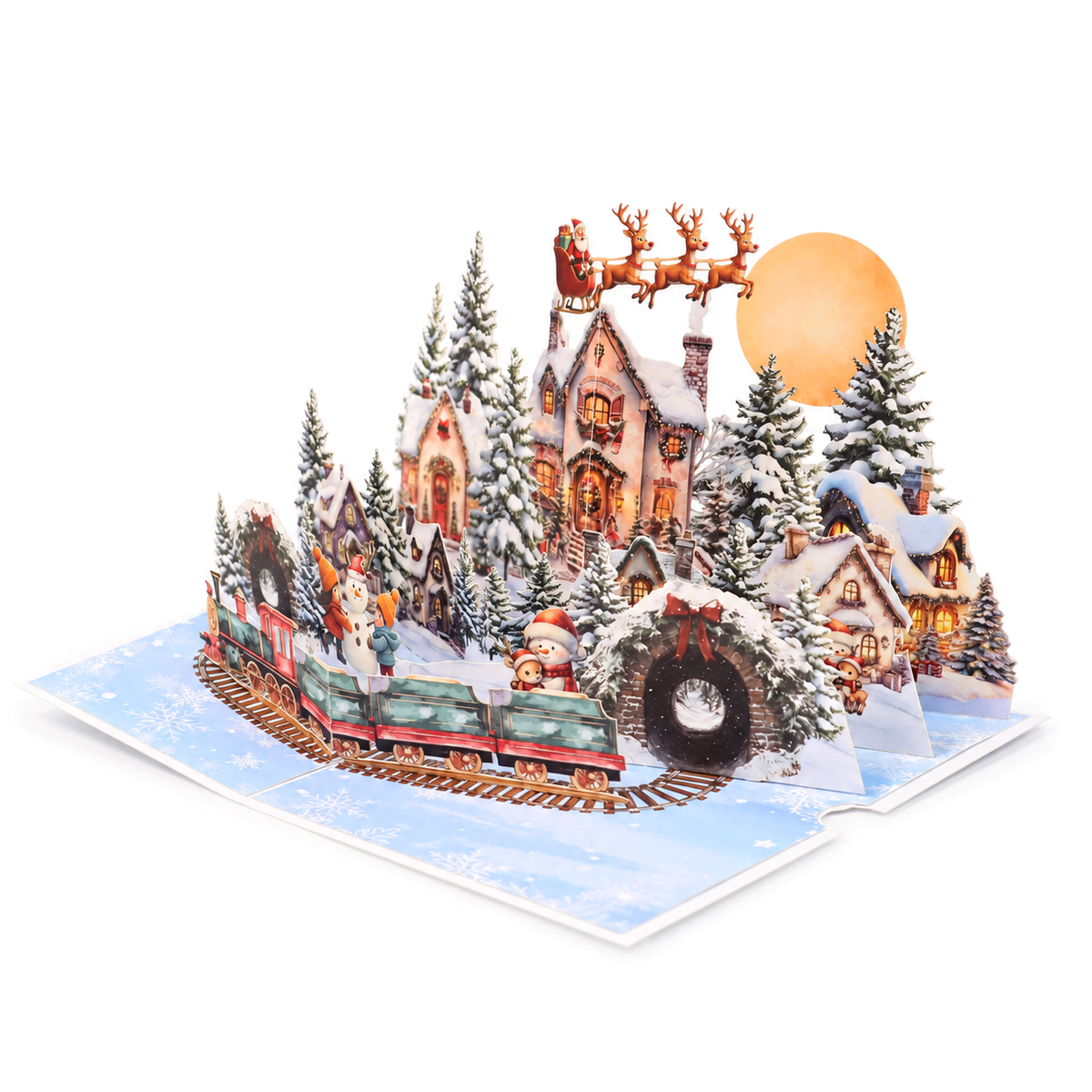 Snowy Christmas Village Pop-Up Card — product view 7