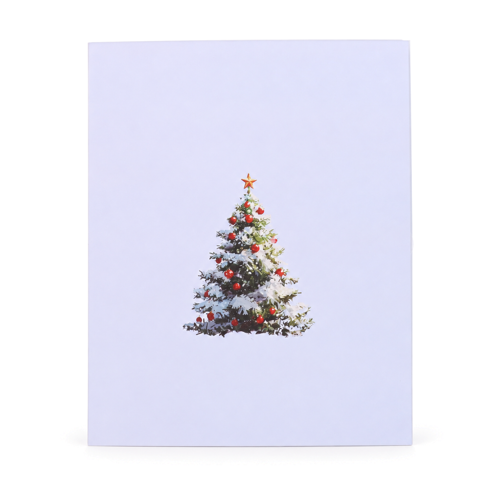 Mini Christmas Tree Pop-Up Card — 3D pop-up card product view