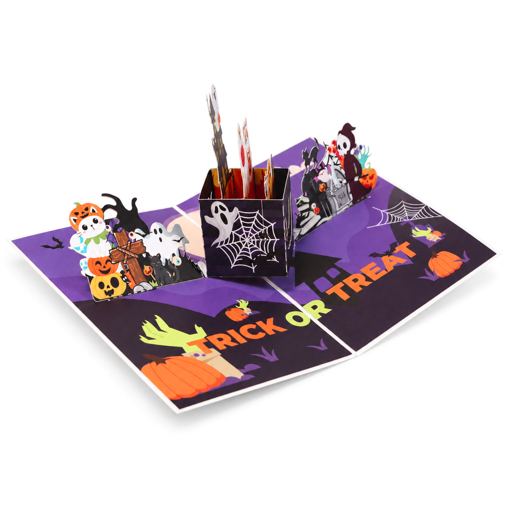 Happy Halloween Cat Pop-Up Card — product view 7