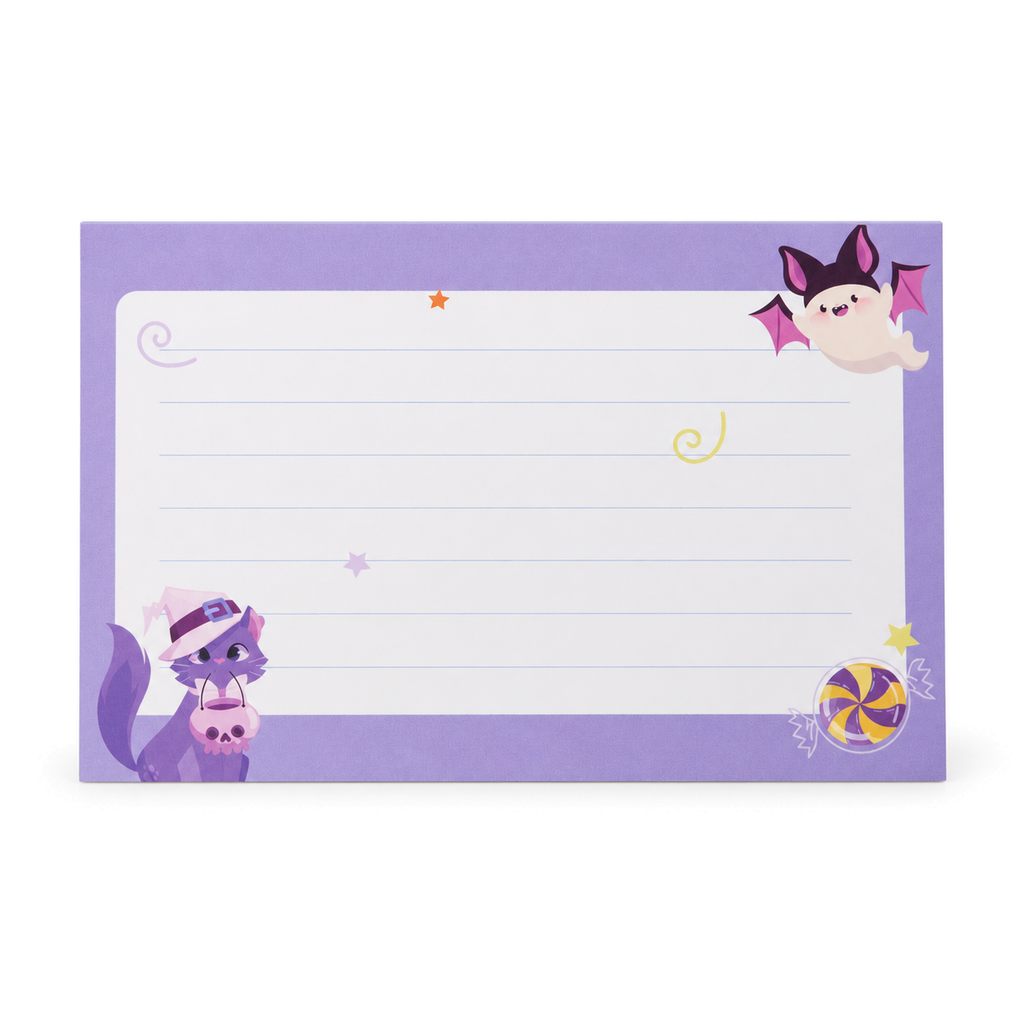 Halloween Cat and Bat Pop-Up Card — 3D pop-up card product view