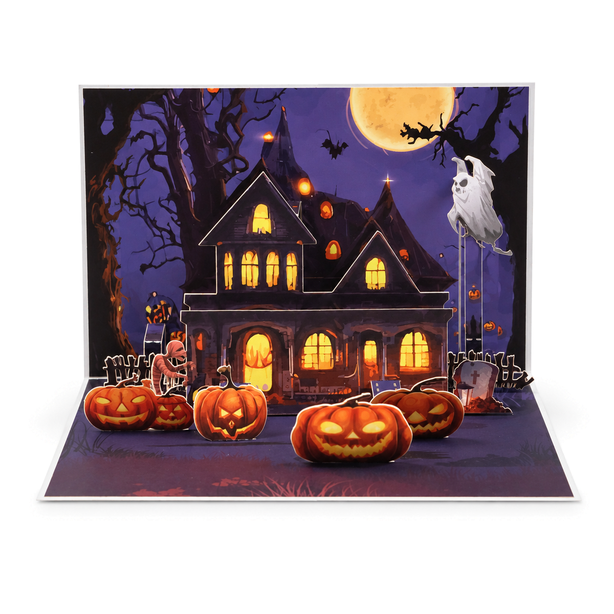 Halloween Haunted House Pop-Up Card — product view 2