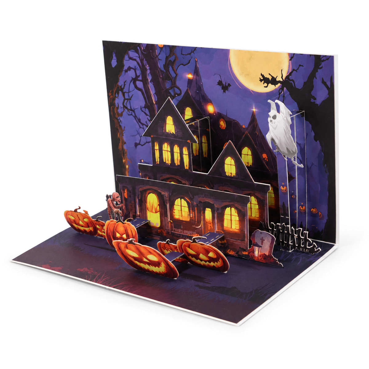 Halloween Haunted House Pop-Up Card — product view 3