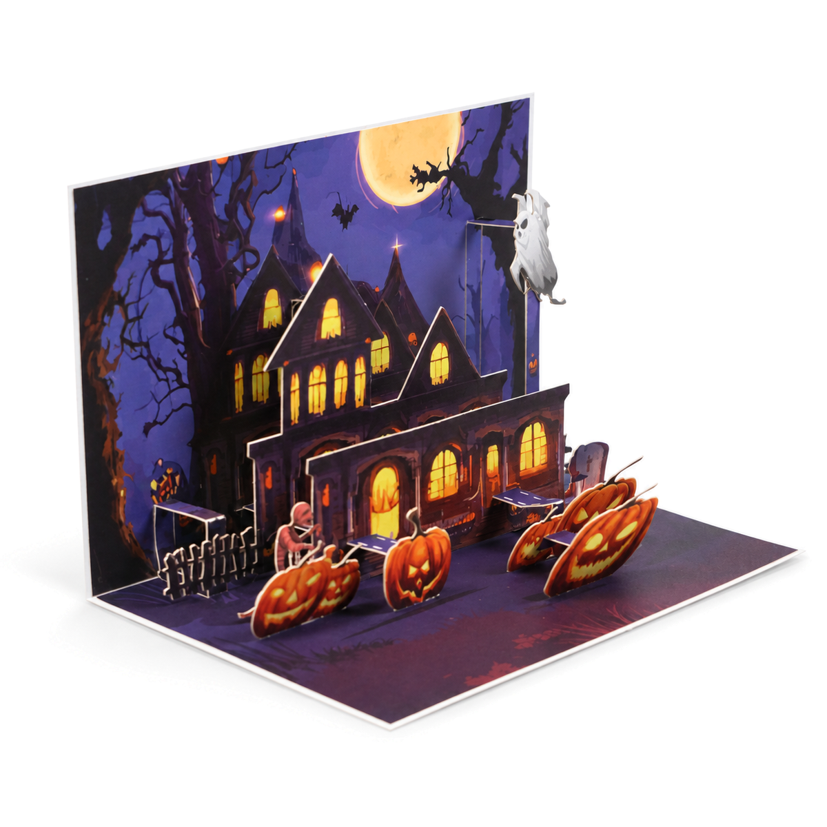 Halloween Haunted House Pop-Up Card — product view 4