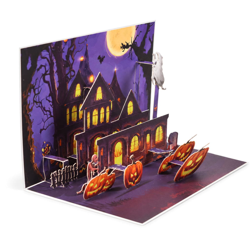 Halloween Haunted House Pop-Up Card — product view 5