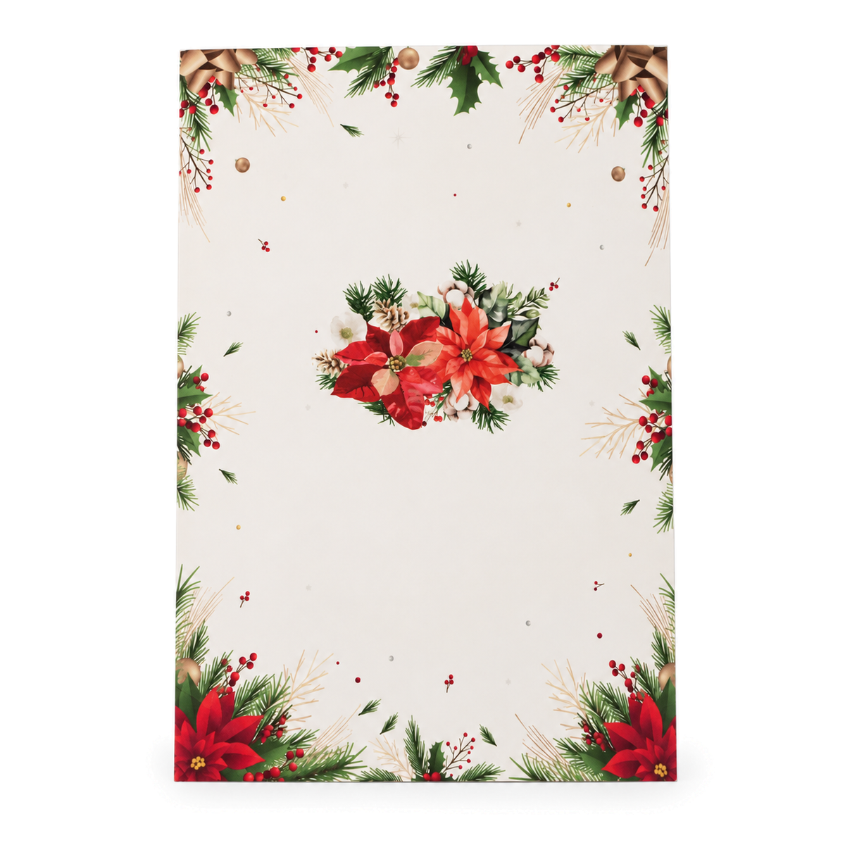 Festive Floral Pop-Up Card — 3D pop-up card product view