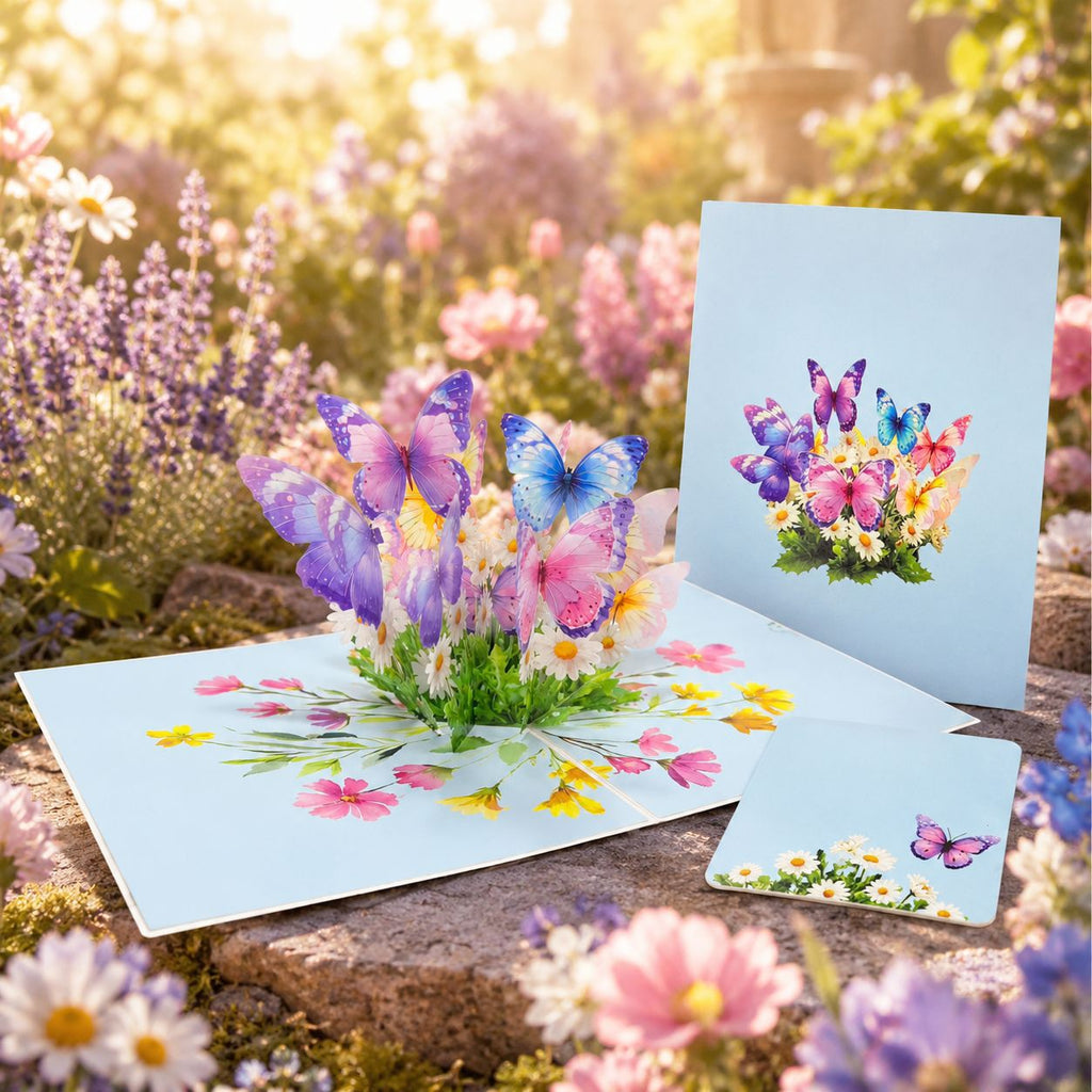 Butterfly Flower Pop-Up Greeting Card