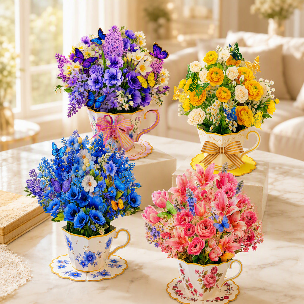 Flower Pop-Up Greeting Cards