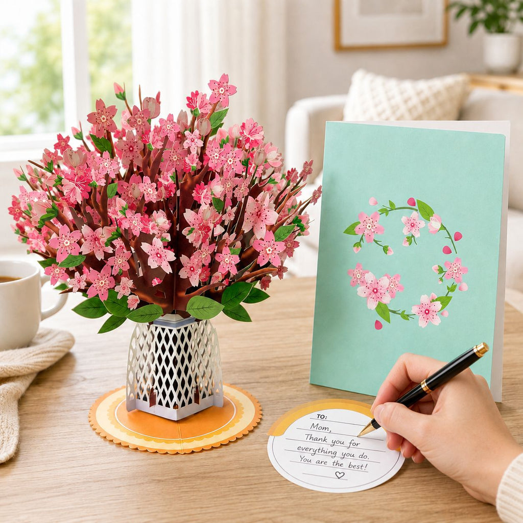 Flowers and Trees Pop-Up Greeting Cards