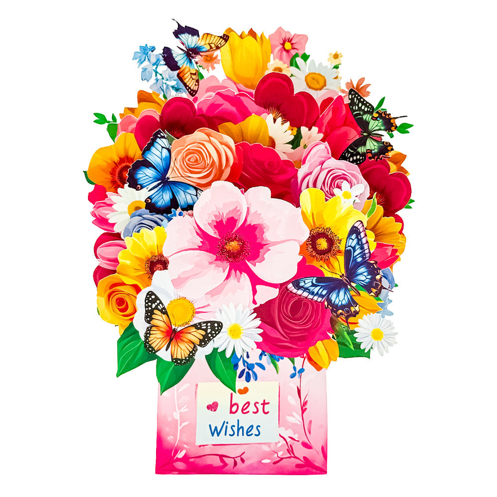 Heart and Flower Pop-Up Greeting Cards