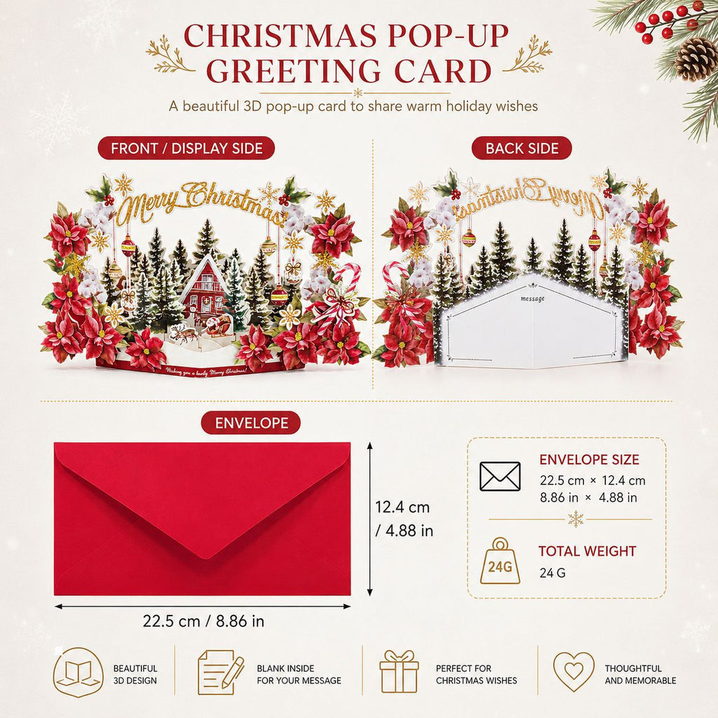 Christmas card envelope size